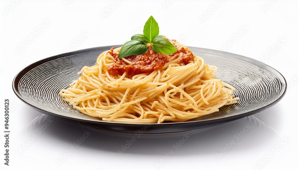 dish of Spaghetti isolated on white background dish of Spaghetti isolated on white background