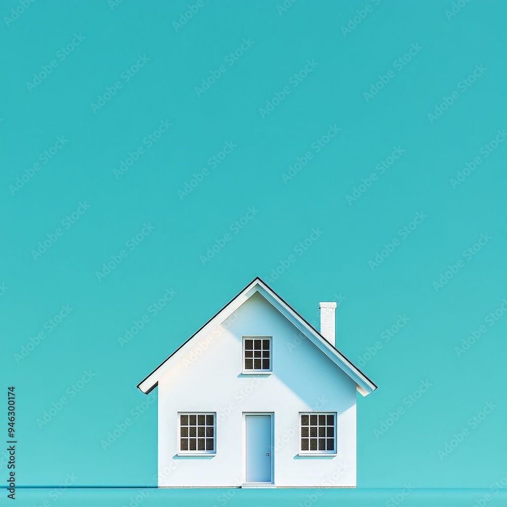 Modern Minimalist Blue House Concept Modern Minimalist Blue House Concept