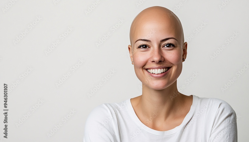 Bald Woman Embracing Beauty Breast Cancer Awareness Beauty of Woman in concept Breast Cancer Awareness Bald Woman Embracing Beauty Breast Cancer Awareness Beauty of Woman in concept Breast Cancer Awareness