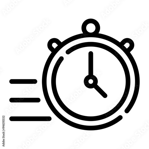 timer line icon