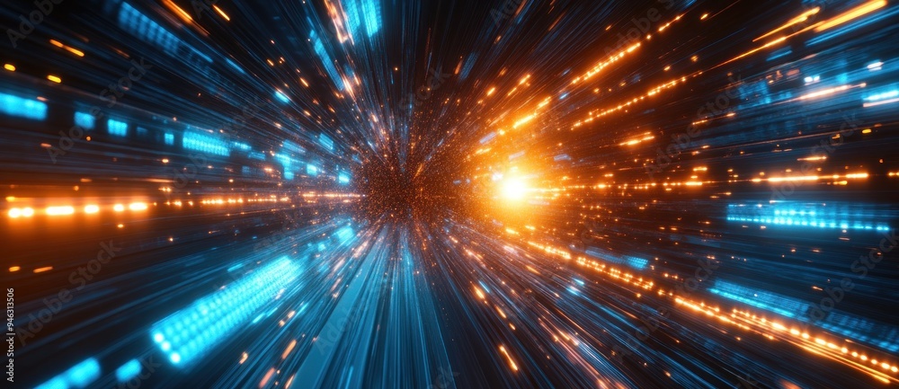 Fototapeta premium Abstract Light Tunnel