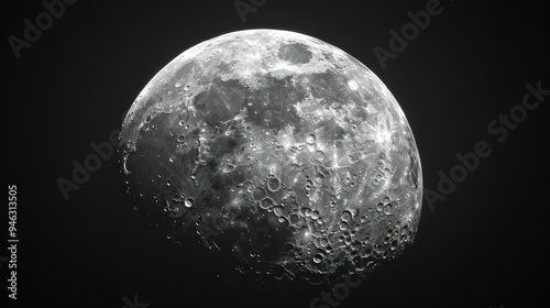 Close-up of the Moon's Surface