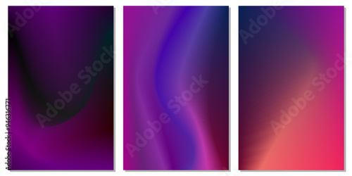 Purple degradation backgrounds collection for backdrops, wallpapers, or decoration 