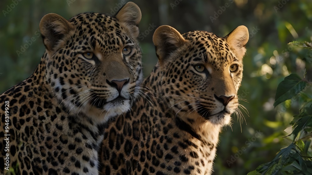 Fototapeta premium close up of a leopard