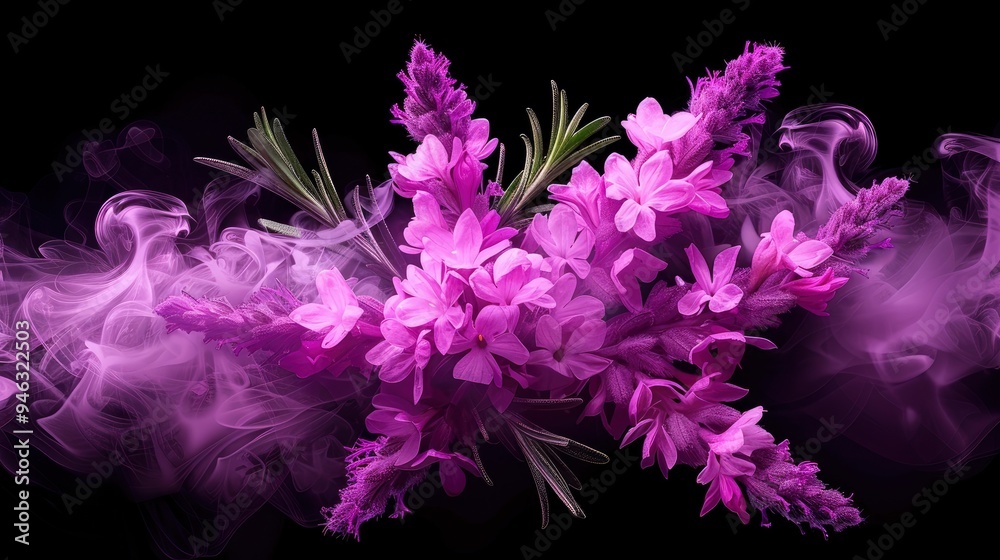 Lavender Flowers in Smoke Lavender Flowers in Smoke