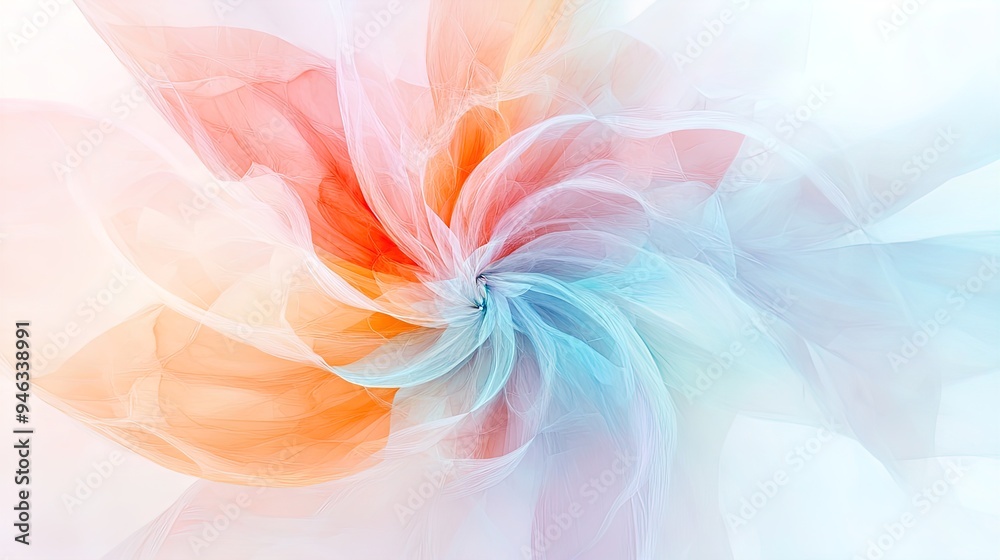 Flower-Shaped Pastel Color Pattern: A Soft Matte Texture on White Canvas Ideal for Sports Interior Posters and Contemporary Decor Flower-Shaped Pastel Color Pattern: A Soft Matte Texture on White Canvas Ideal for Sports Interior Posters and Contemporary Decor