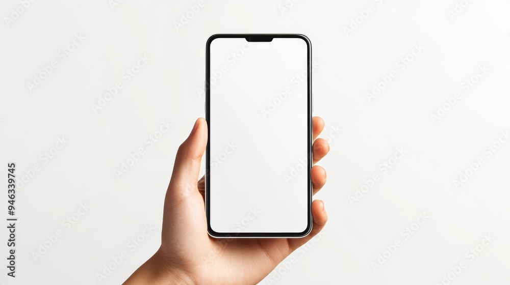A phone with a blank screen A phone with a blank screen