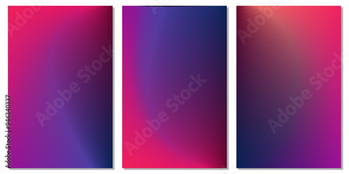 Tech colourful dark mesh background collection for poster or mobile application.