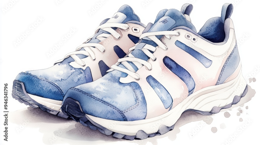Stylish blue and white athletic shoes perfect for running and casual wear, offering comfort and modern design. Stylish blue and white athletic shoes perfect for running and casual wear, offering comfort and modern design.