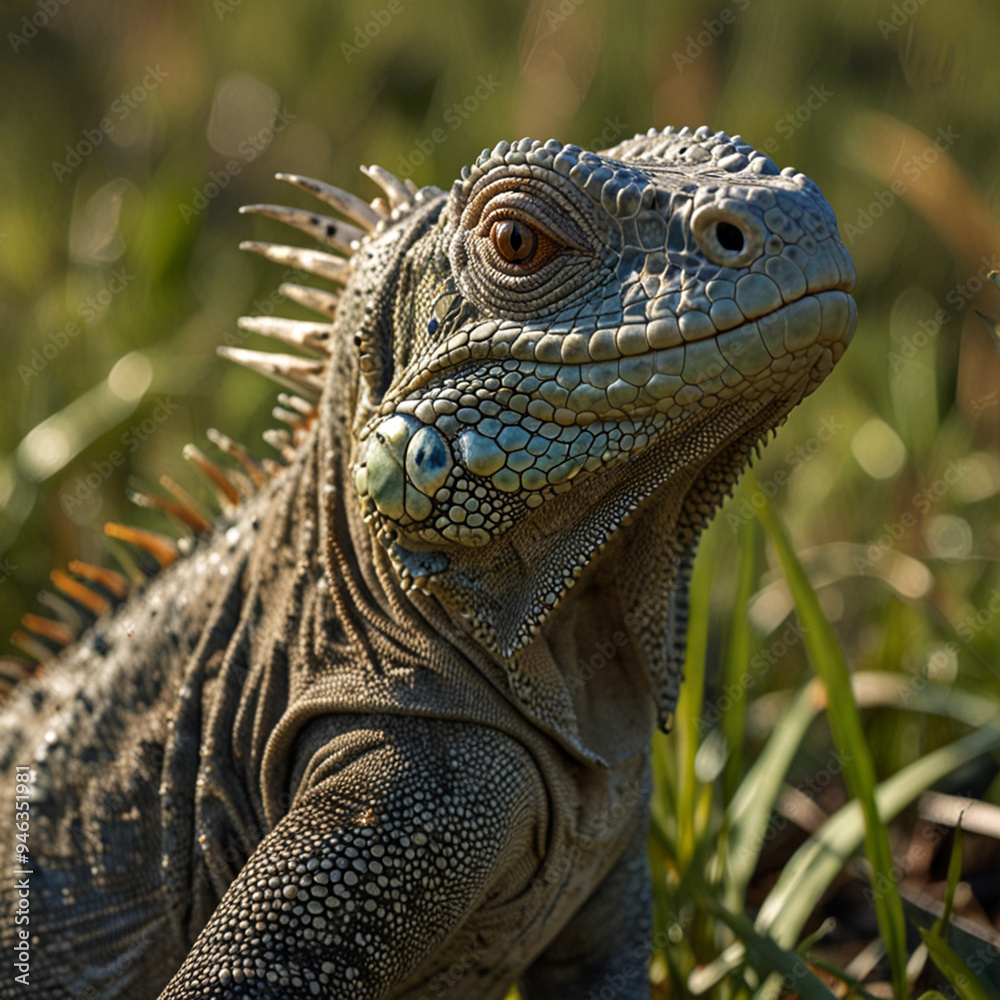 Obraz premium iguana in the zoo