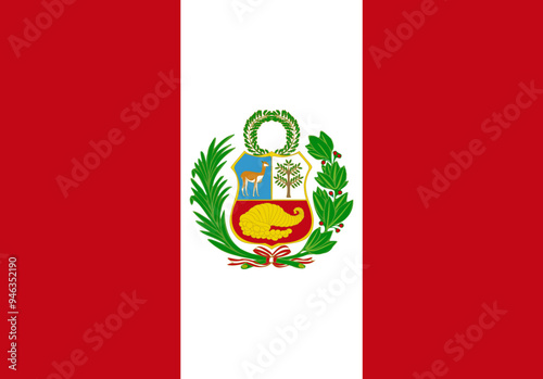 peru  illustrator country flags
