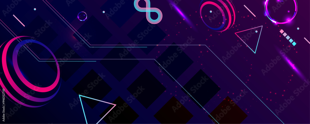 Dark retro futuristic cyberpunk elements abstraction background cosmos synthwave vaporwave retrowave glitch circle with blue and pink glows Dark retro futuristic cyberpunk elements abstraction background cosmos synthwave vaporwave retrowave glitch circle with blue and pink glows