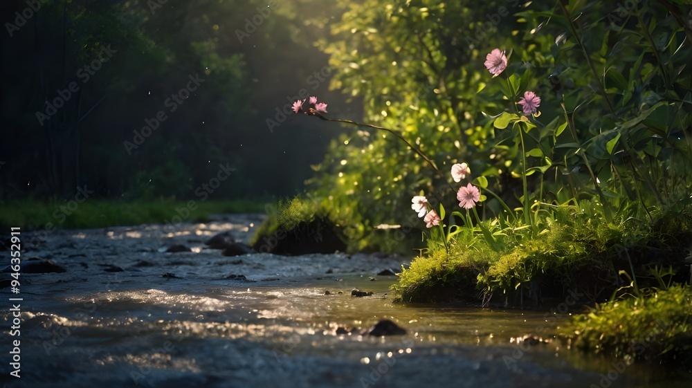 Fototapeta premium river in the forest