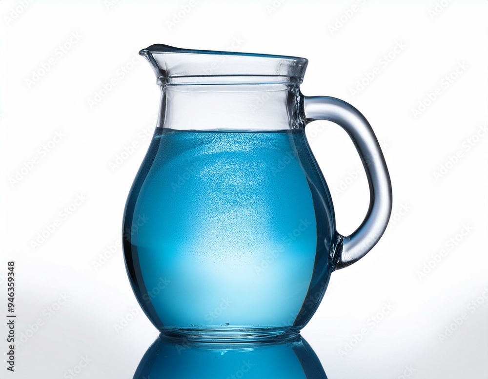 jug of water isolated on white background jug of water isolated on white background