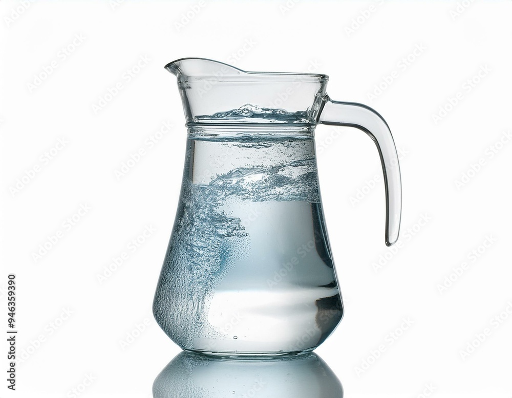 jug of water isolated on white background jug of water isolated on white background