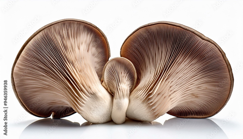 oyster mushroom isolated from the white background. oyster mushroom isolated from the white background.