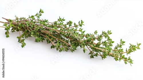 Bunch of thyme herbs isolated on a white background 