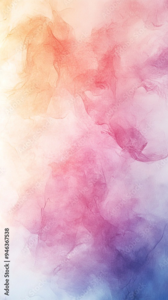 Fototapeta premium A vibrant abstract background featuring soft gradients in pink, orange, and blue hues, perfect for artistic designs or digital projects.