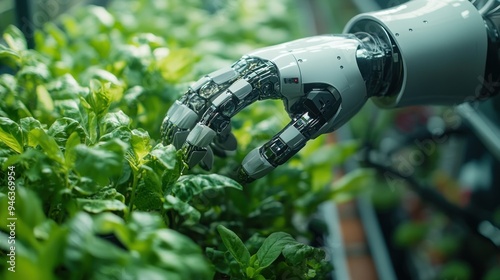 Robotic Hand Tending to Plants in a Greenhouse