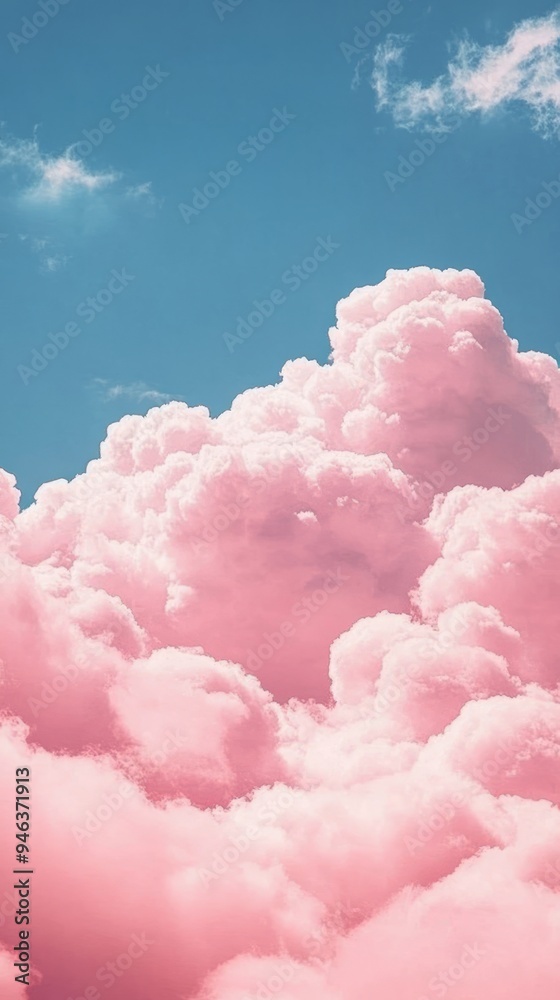 A pink and white cloud that is in the sky A pink and white cloud that is in the sky