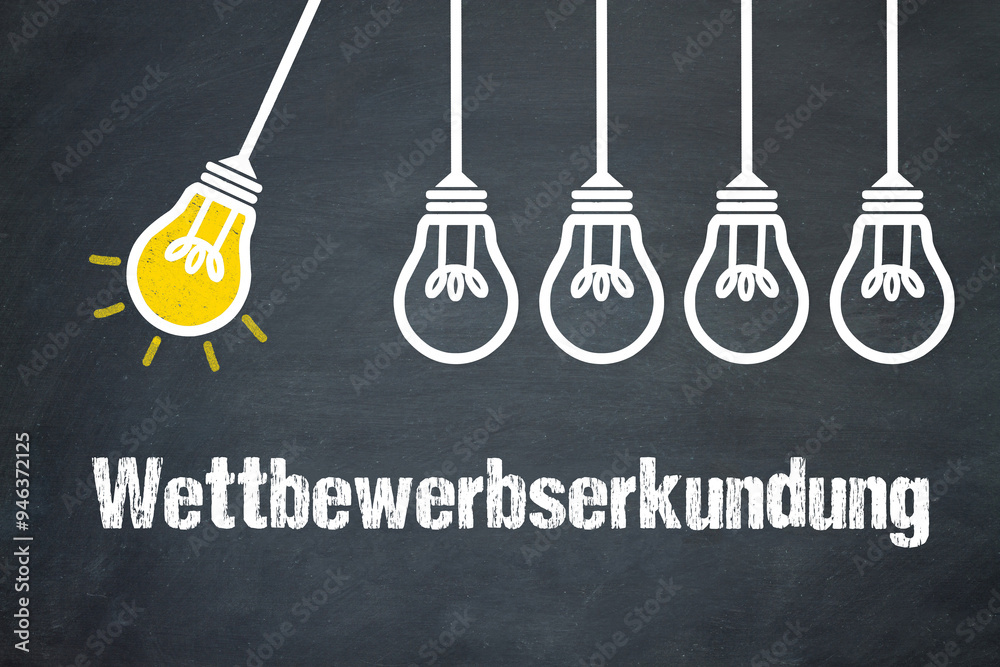 Fototapeta premium Wettbewerbserkundung