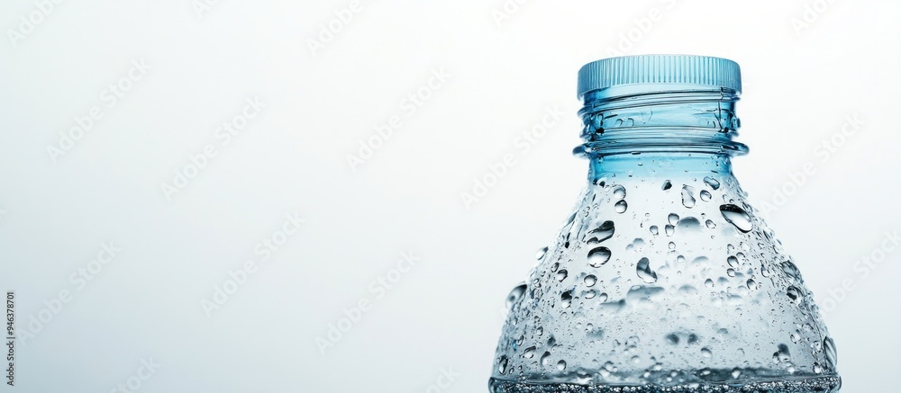 Close-Up of a Cold Water Bottle Close-Up of a Cold Water Bottle