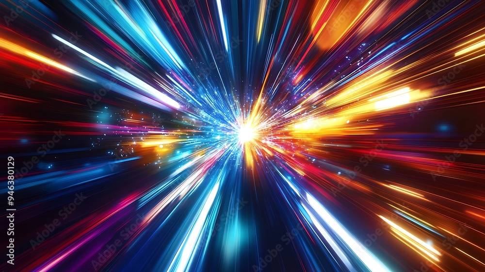 Vibrant Cosmic Explosion of Color and Light Creating a Stunning Visual Experience Vibrant Cosmic Explosion of Color and Light Creating a Stunning Visual Experience