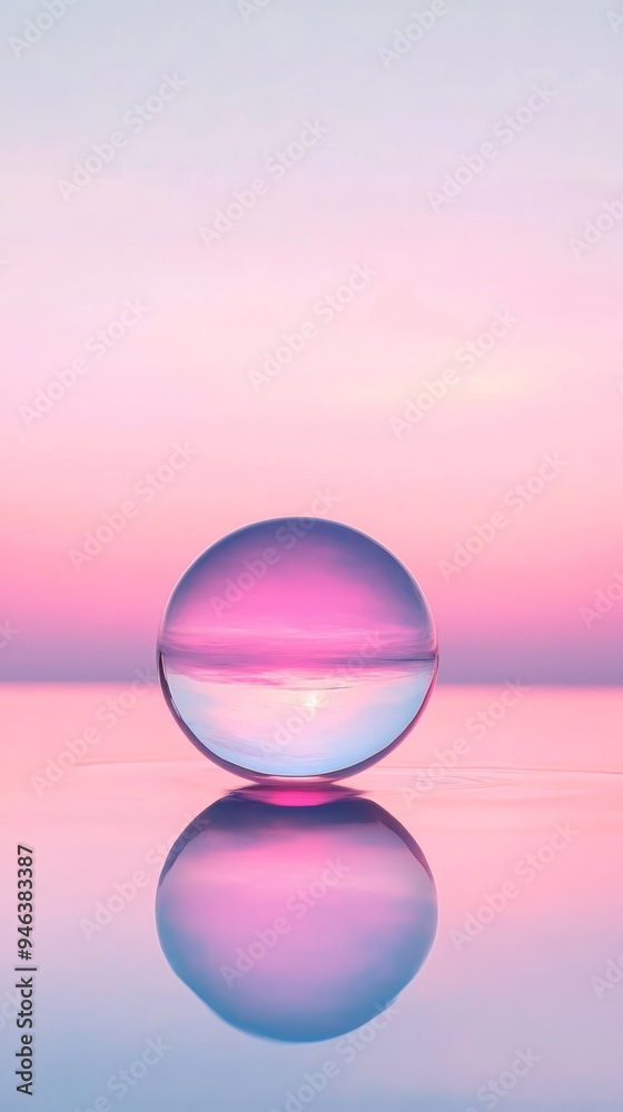 A pink ball in the sky A pink ball in the sky