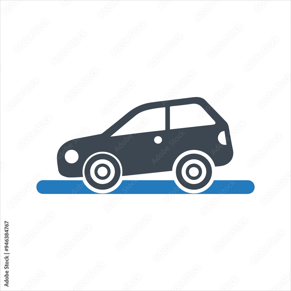 Fototapeta premium Car crash icon. Car accident icon