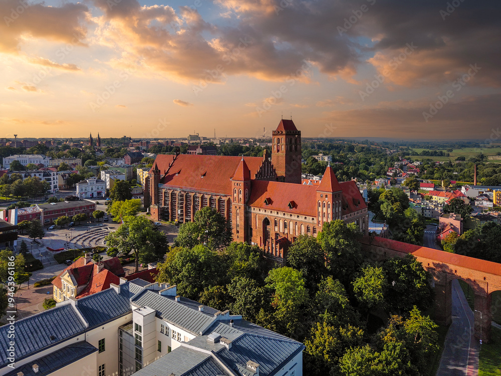 Historic castle in Kwidzyn, Poland.