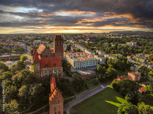 Obraz na płótnie Historic castle in Kwidzyn, Poland. w salonie
