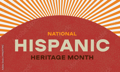 Hispanic Heritage Month background. Poster, card, banner	
