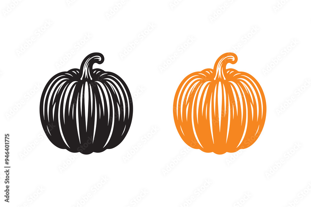 Pumpkin silhouette image Illustration Pumpkin silhouette image Illustration