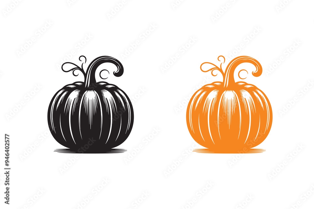 Pumpkin silhouette image Illustration Pumpkin silhouette image Illustration