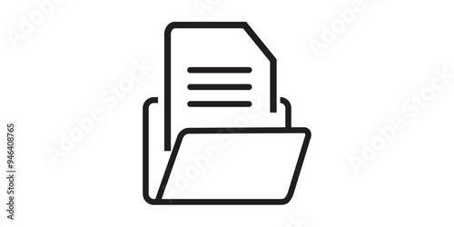 File, folder, document icon vector image. Can also be used for banking, finance, business. Suitable for web apps, mobile apps and print media.