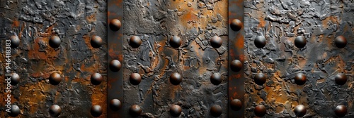 Rusted Metal Texture with Rivets