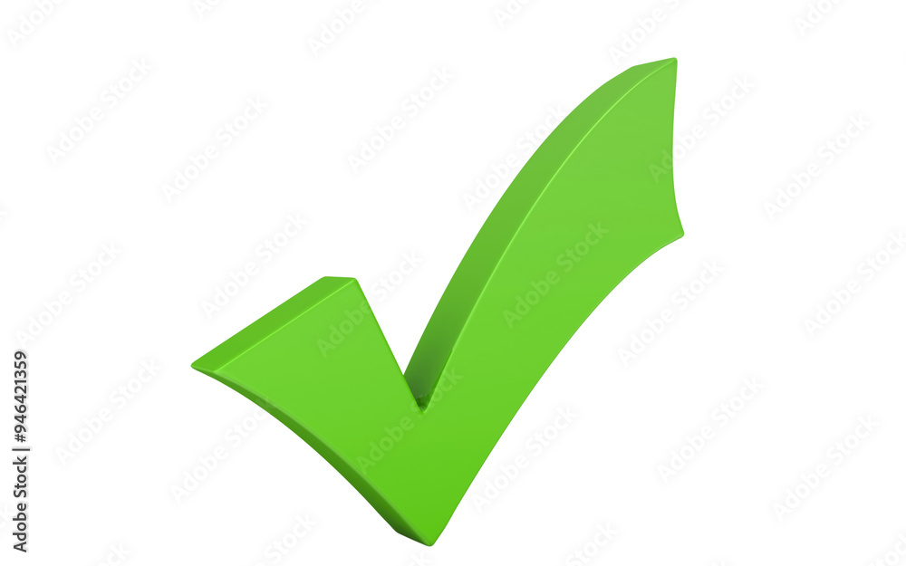 3d green check mark correct symbol or sign isolated on transparent background. Right choice, yes tick vote, ok accept positive, confirm decision 3d green check mark correct symbol or sign isolated on transparent background. Right choice, yes tick vote, ok accept positive, confirm decision