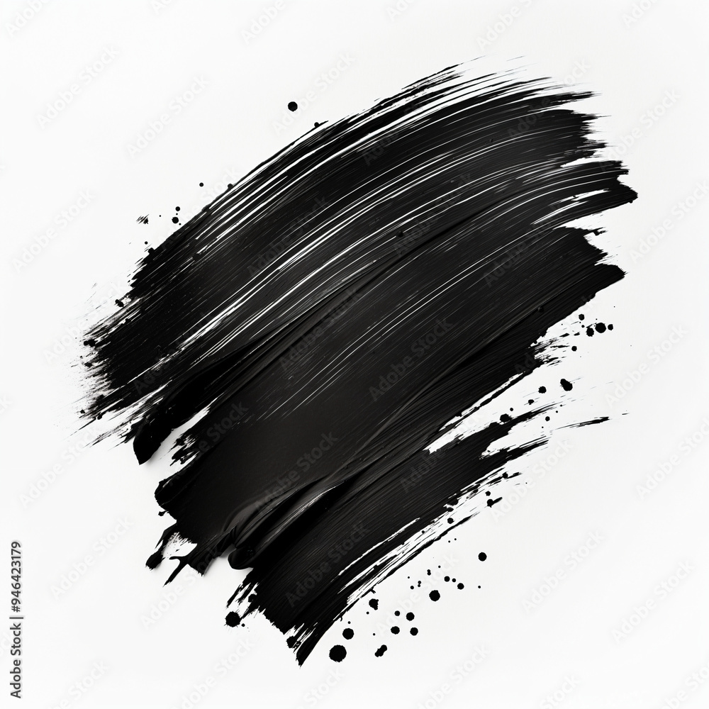 brush strokes and splashes