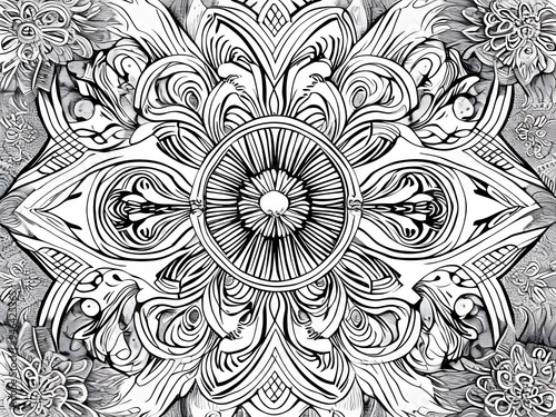 Abstract mandala art background