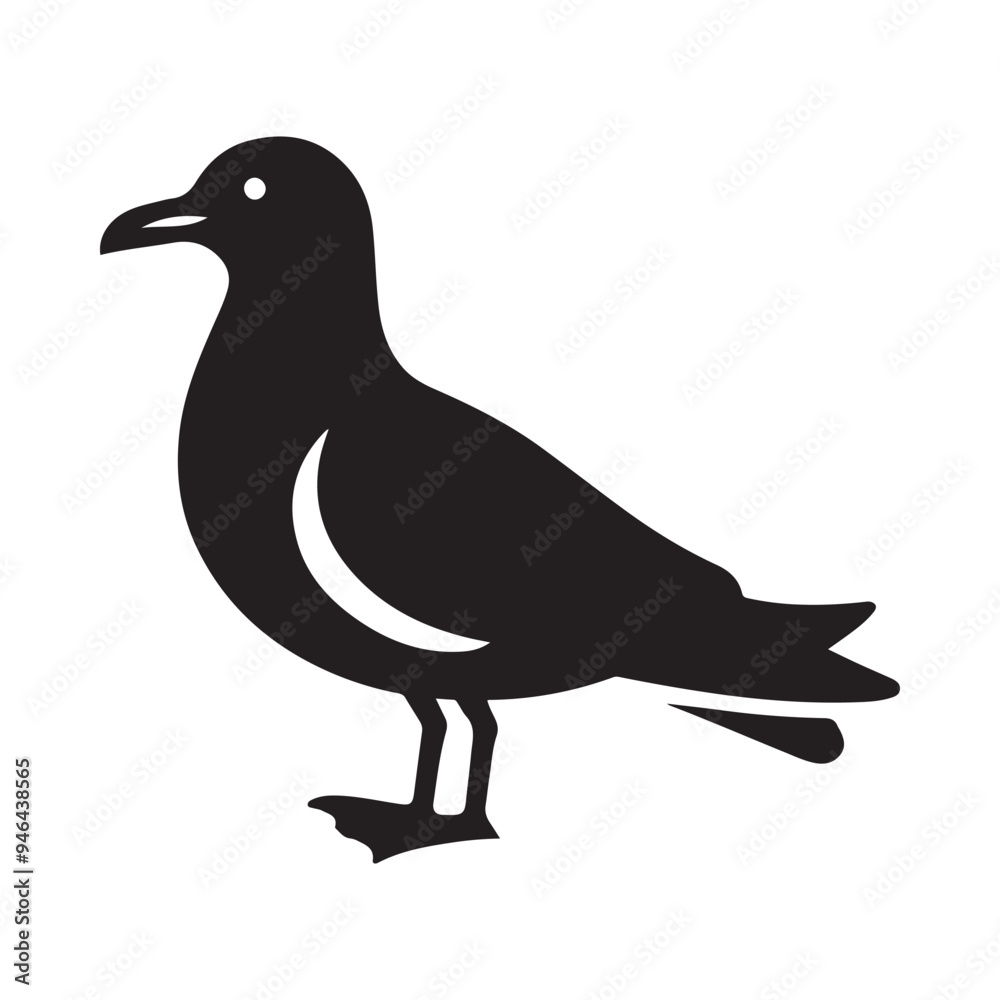 High-Quality Grey Gull Silhouette Vectors – Ideal for Print & Digital Use High-Quality Grey Gull Silhouette Vectors – Ideal for Print & Digital Use