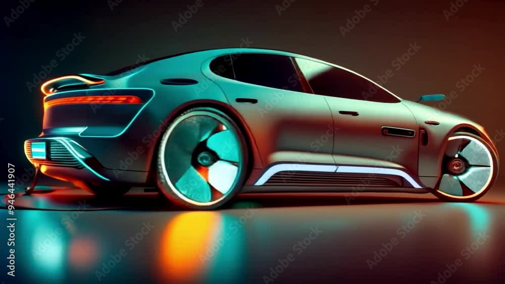 Ev car background, eco concept electric car is charging station Ev car background, eco concept electric car is charging station