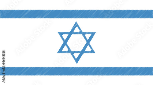 Israel Flag Vector. background and art