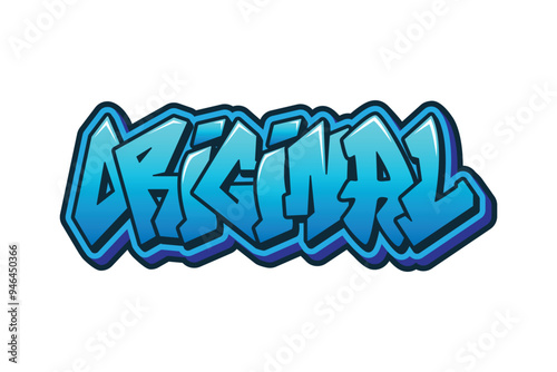 graffiti text design with the word "original"