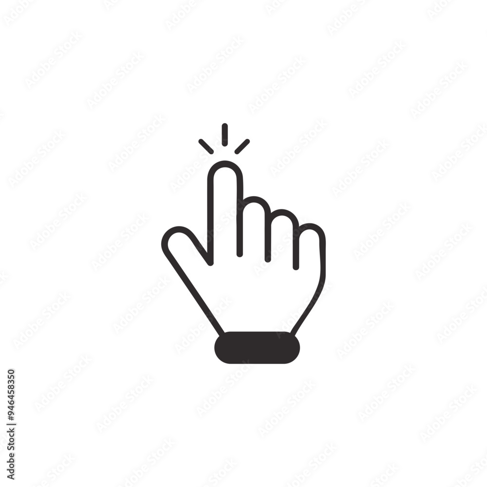 Collection icons Click mouse cursor. Vector illustration Collection icons Click mouse cursor. Vector illustration