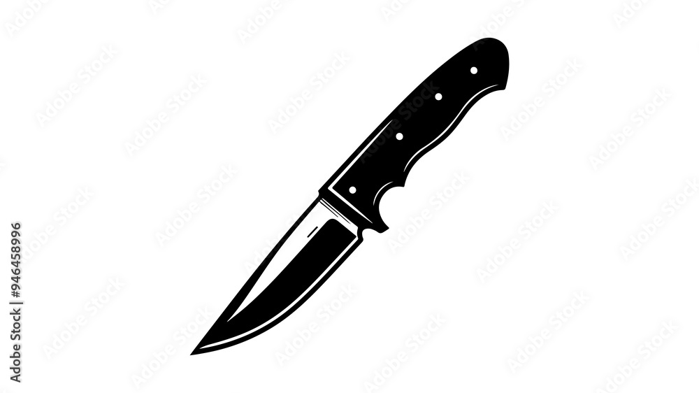 Knife silhouette vector illustration. Knife silhouette vector illustration.