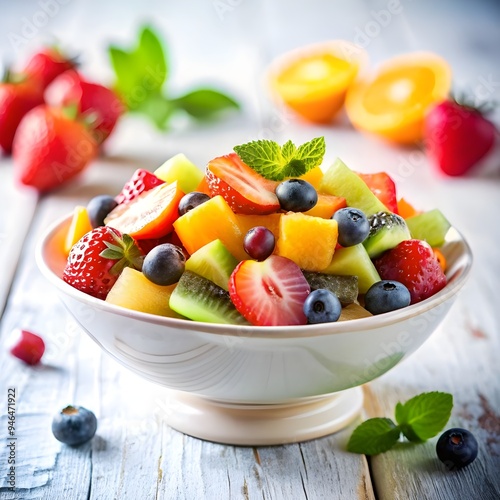 fruit salad in a bowl
