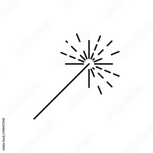 Laser Beam icon design, isolated on white background, vector illustration