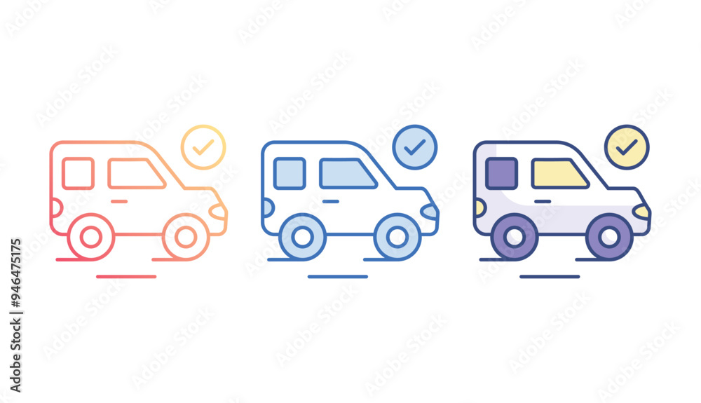 Executive Car icon design with white background stock illustration Executive Car icon design with white background stock illustration