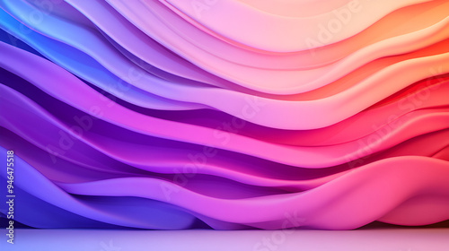 Abstract Colorful Waves Background for Your Design Projects