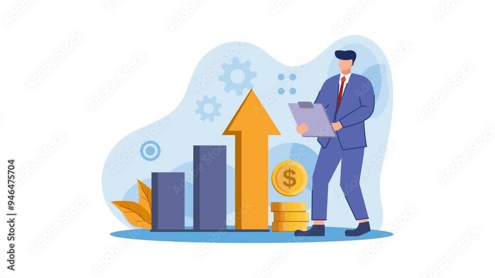 statistical data analysis animation, business improvement report statistical data analysis animation, business improvement report